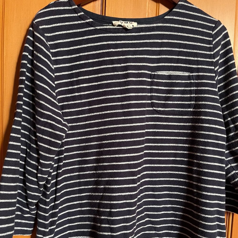 YMC stripe long sleeve shirt size S